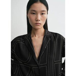 NWOT Monogram silk pj top (multiple colors)